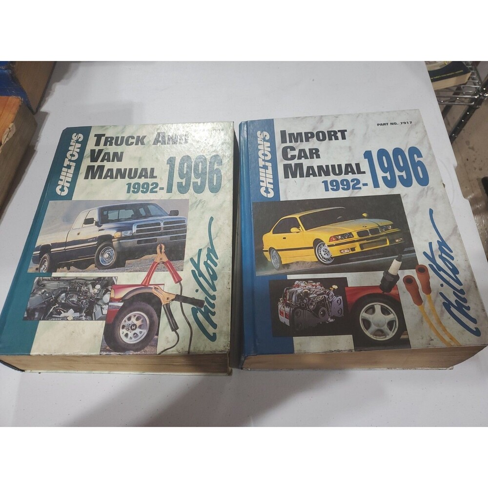 Chilton's 7918 Truck & Van, 7917 Import Car Repair Manual 1992-1996 Shop